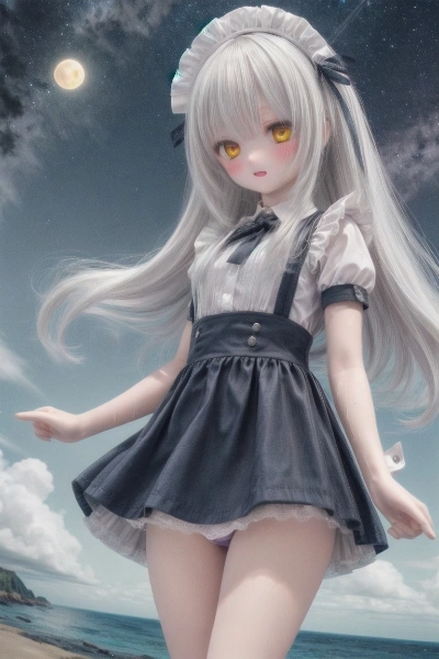 【メイドの休日】『海での散歩・楽しい１日』