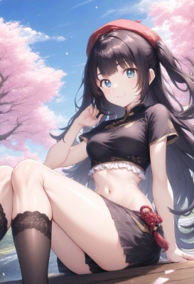 チャイナドレスの女の子です