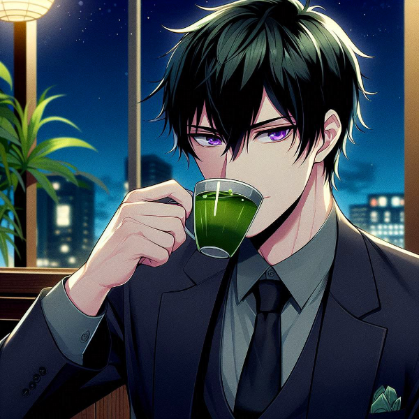 お茶を飲む、黒髪短髪男性＊その3(13枚)