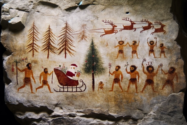 エアイ・ピクタズに遺るクリスマスの壁画（紀元前2万年頃）