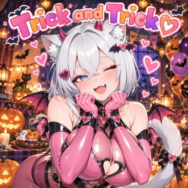 ねこ母娘のハロウィンパーティー