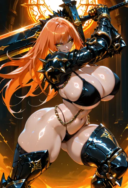 ビキニアーマーの女戦士