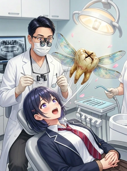 飛んでいる虫歯