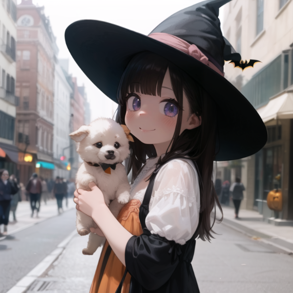 街角ハロウィン少女