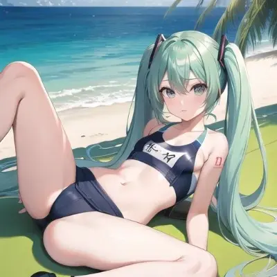 ミクちゃんスク水や黒い水着のまとめ
