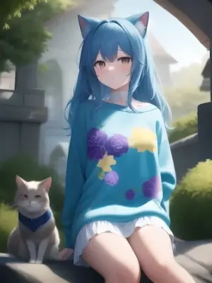 猫と猫耳少女