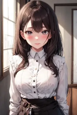 ブラウス女子