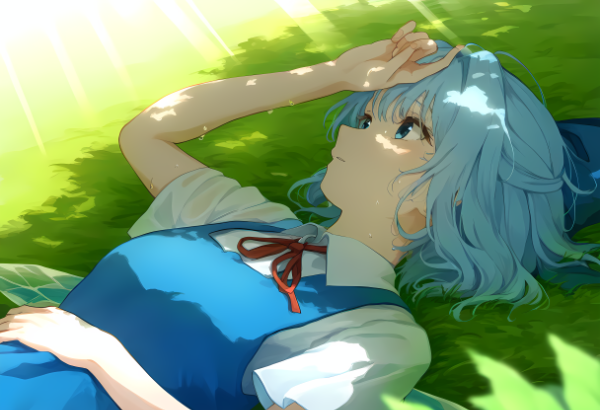 暑すぎてもうダメそうなチルノ