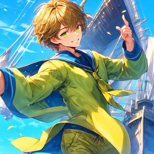 セーラー服な、ブラウン短髪少年★(3枚)