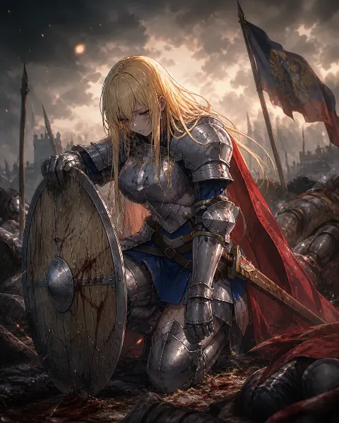 戦場の女騎士