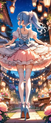 夜のお庭
