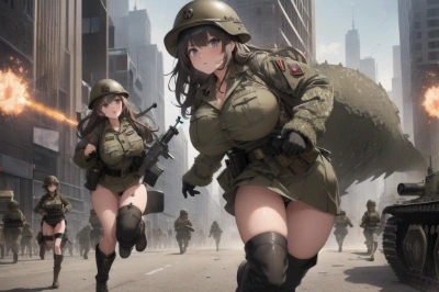 市街戦勃発中