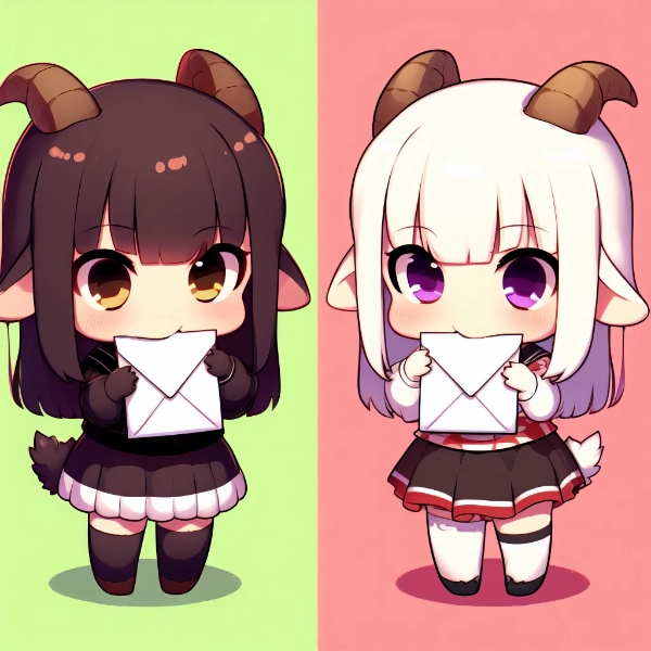 黒ヤギさんと白ヤギさん