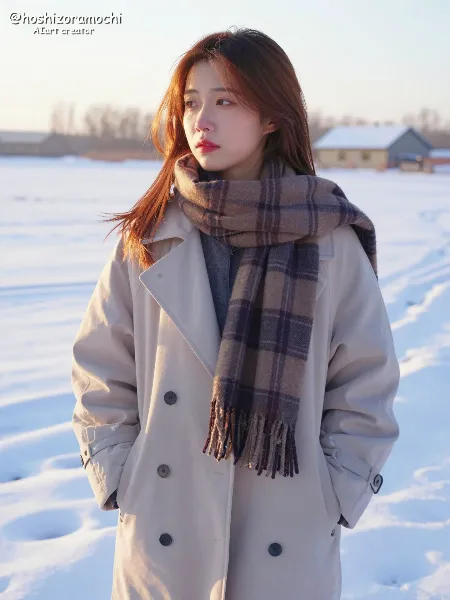 凍てつく光に佇む少女 - A girl standing in the frozen light