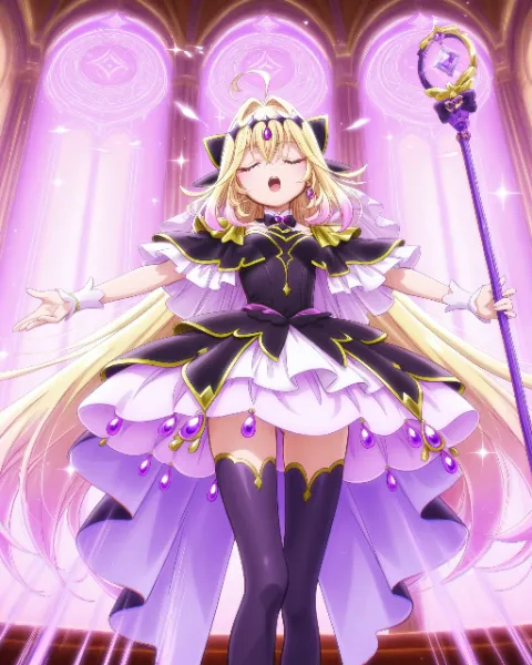 キュアアルカナ・シャドウ 変身バンク中をイメージ