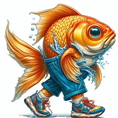 歩く金魚