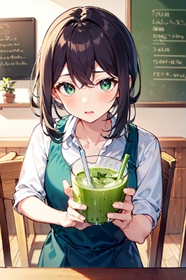 青汁を飲むと…
