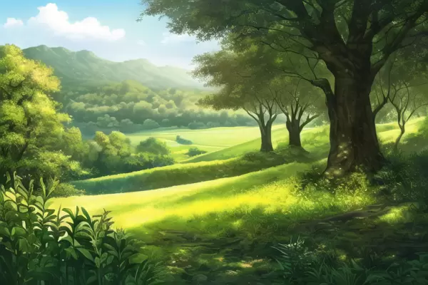 豊かな大地の採取地