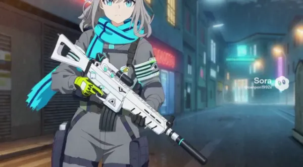 ヘルメット団を1人で鎮圧するブルアカのシロコ