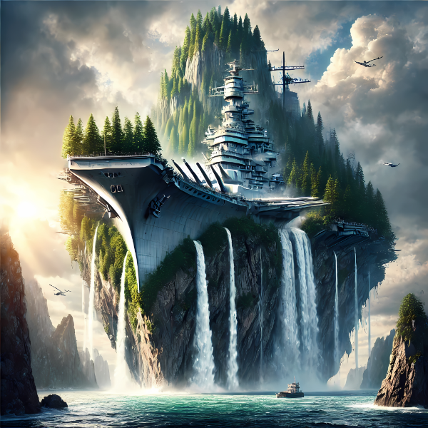 巨大戦艦山と...🚢