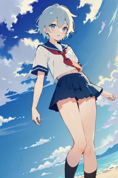 青空とセーラー服