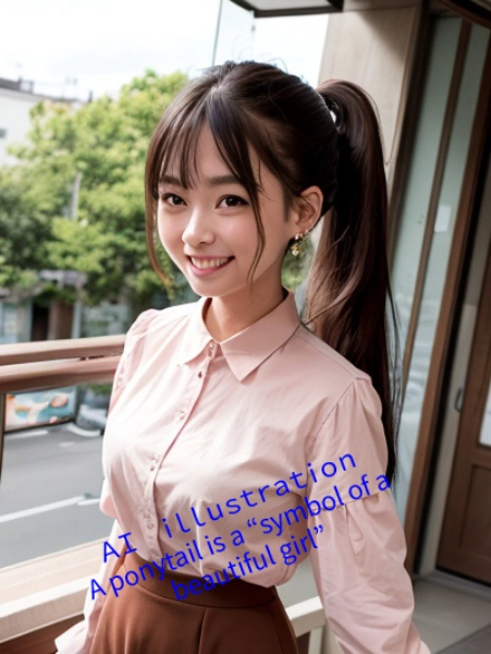 ポニーテール美少女