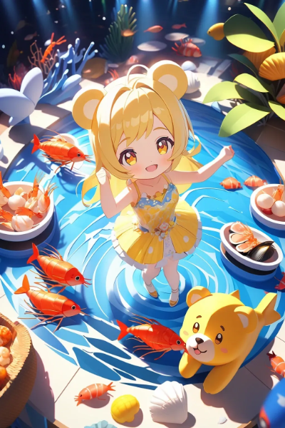 Dance stage dream in sea 3