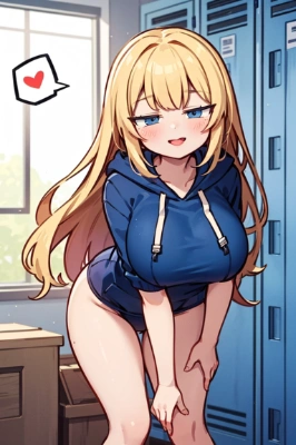 スク水パーカーなメスガキ娘さん