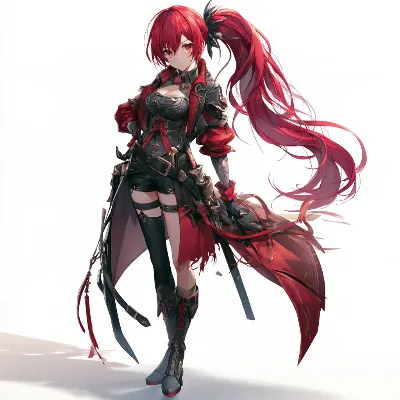 緋色の剣姫、戦場の余韻