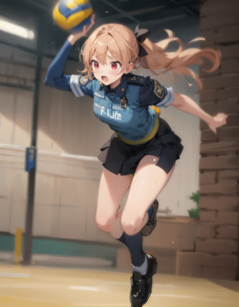 女警官とドッジボール！２