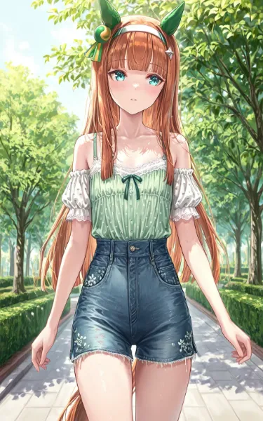 春のお散歩スズカ