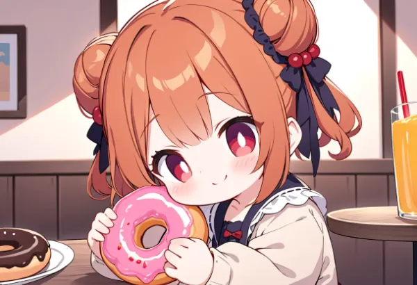 ドーナツ大好き女の子