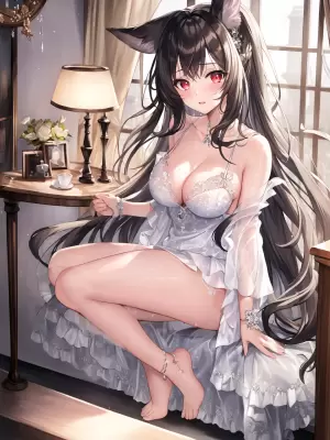 ケモ耳黒髪少女