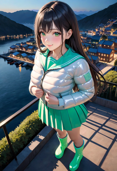 白×ミントグリーン