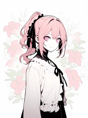 white background