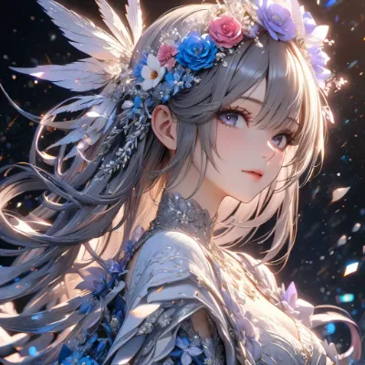 幻想の花冠を纏う少女