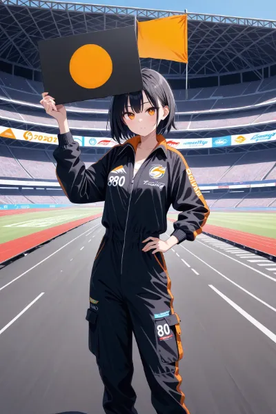 速やかにピットに入ってください