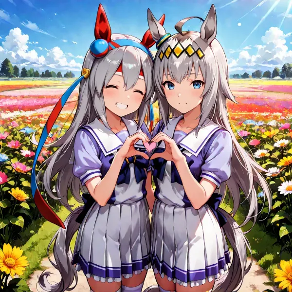 オグリキャップ×タマモクロス 二人でハート