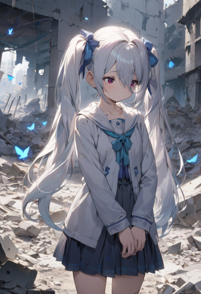 何も無い白いセカイの少女