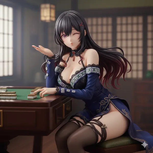 暗黒麻雀女 闇牌ルナ