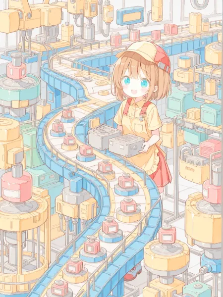 製造ラインの作業員ちゃん