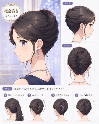 夜会巻き