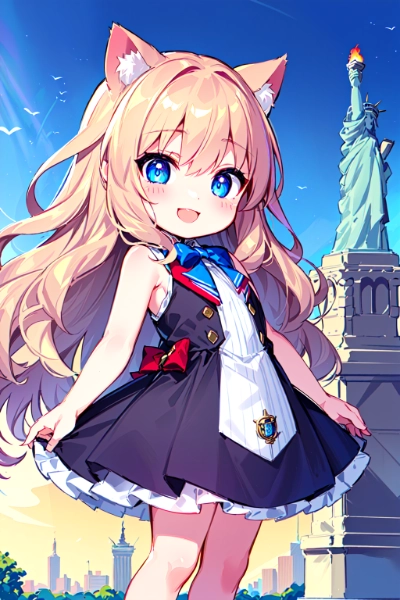 自由の女神と若返った女神？