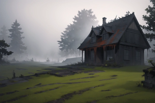 TRPG用背景素材　何かが起きそうなボロ小屋