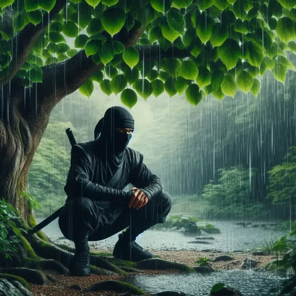 雨が止まないでござるな・・・