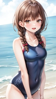水着女子