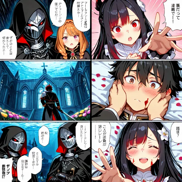 闇騎士と赤瞳の少女