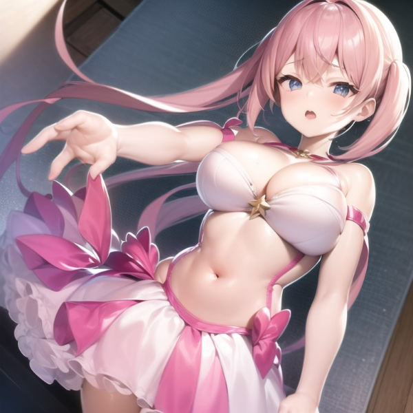 桃髪の魔法少女