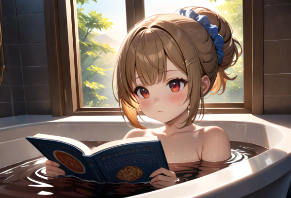 ココア風呂・浸かる本