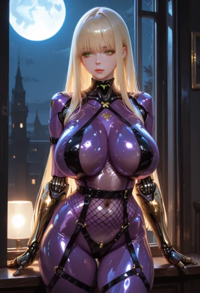 金髪アンドロイド美女